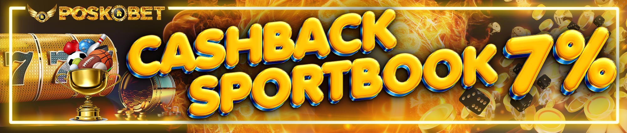POSKOBET | Cashback Sportsbook 7%